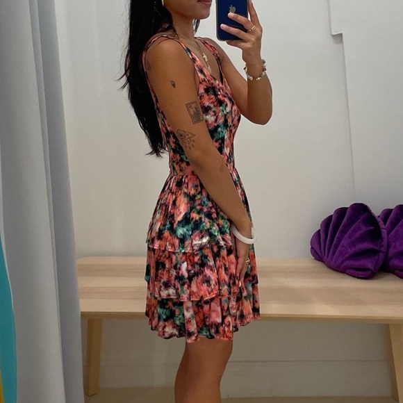 Lana mini tiered skater tank dress - NWT - Large - Multicolor - Picture 6 of 7